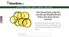 Desktop Screenshot of naturbote.com